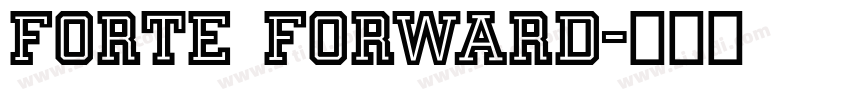 forte forward字体转换